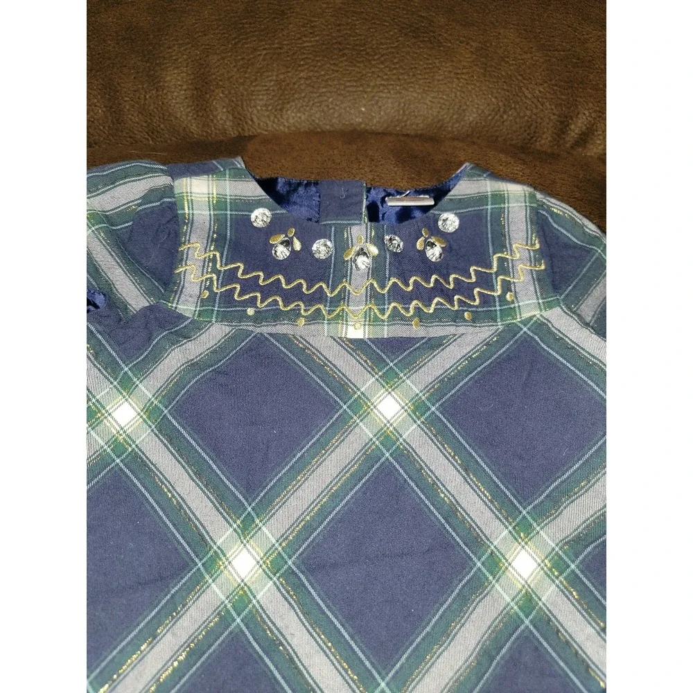 Gymboree‎ all spruced up plaid dress size 2t holiday Christmas